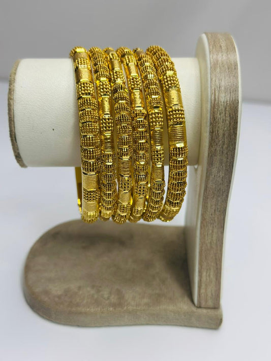 Regal Elegance Gold Plated Bangles